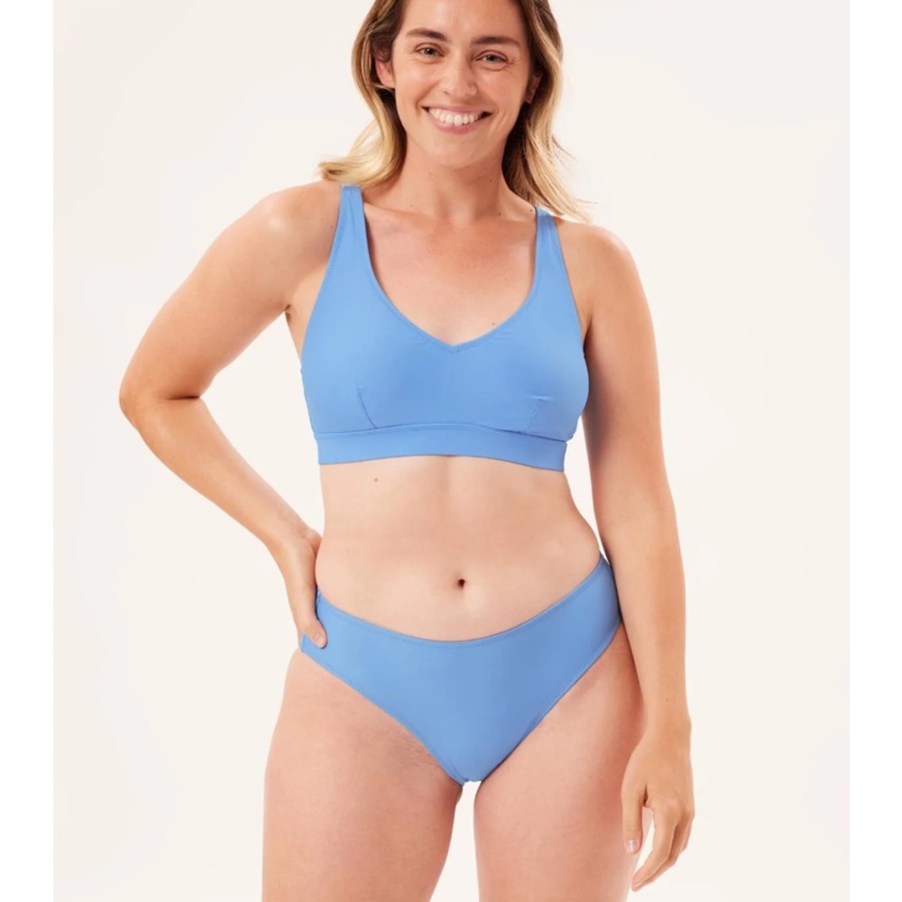 NWT Girlfriend Collective Provence Palma Plunge Bikini Top
